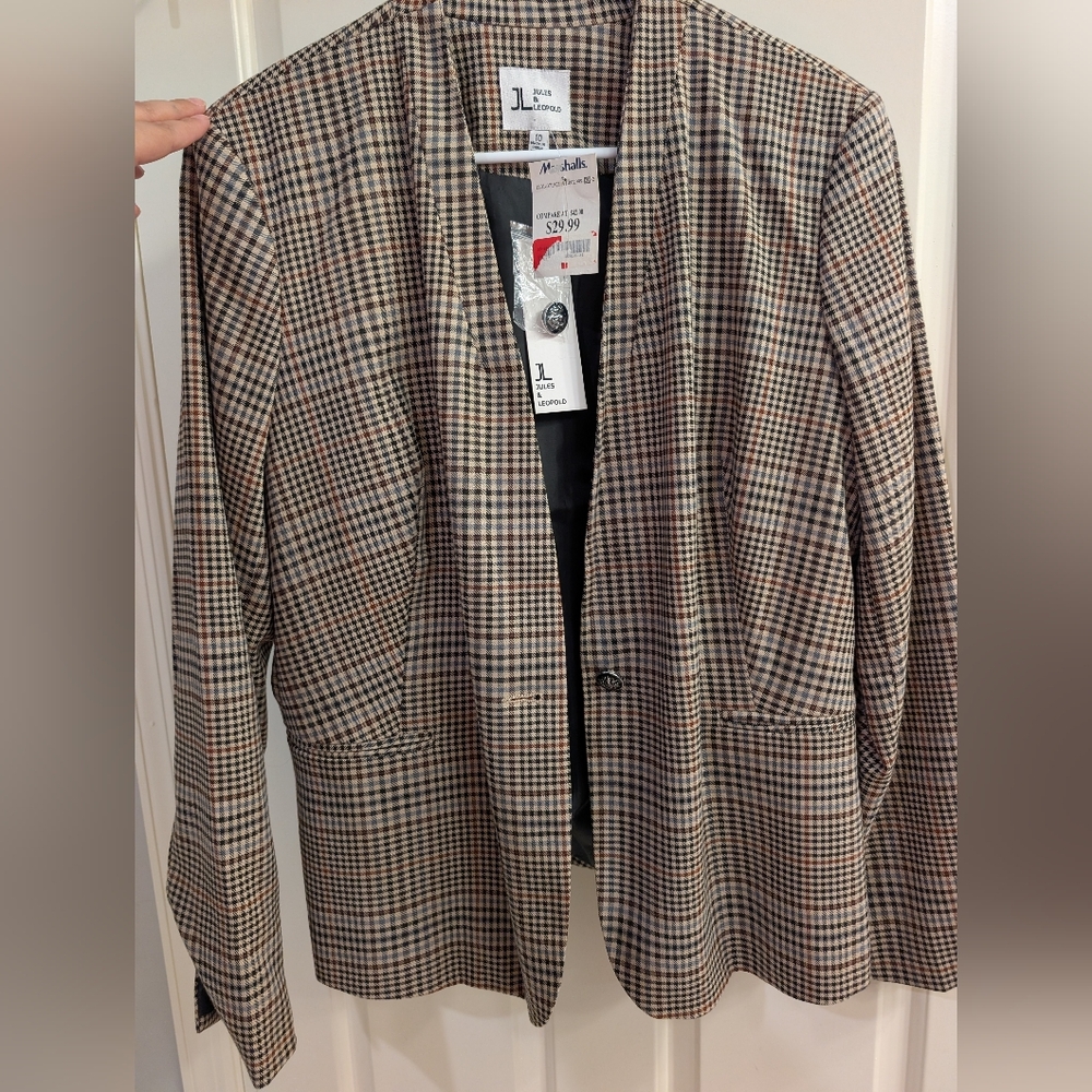 Plaid Blazer Jacket